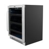 Whynter 24 inch Built-In 140 Can Undercounter Stainless Steel Beverage Refrigerator BBR-148SB